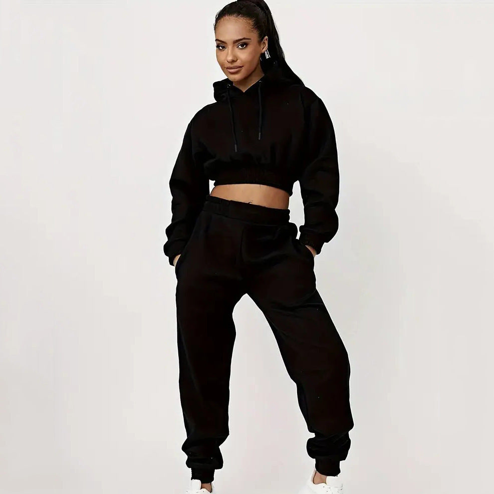 Hooded Trousers Suit