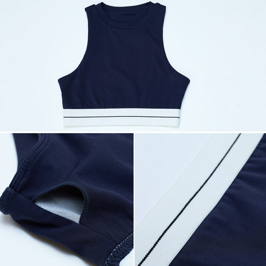 Women's Tight Contrast Color High-strength Running Fitness Vest